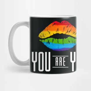 Gay Pride Kiss Rainbow LGBT Gay Lesbian Gift Mug